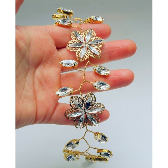 Bridal Hair Vine Bohemian Wedding Headpiece main image 6